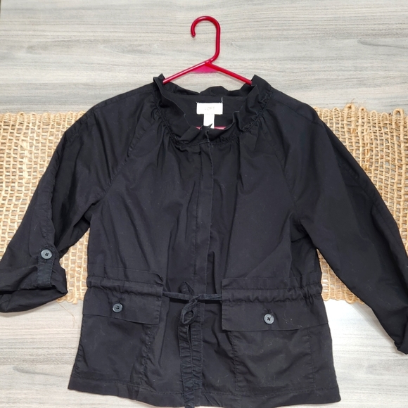 Loft Black Front Tie Jacket Sz. Medium - Picture 2 of 7